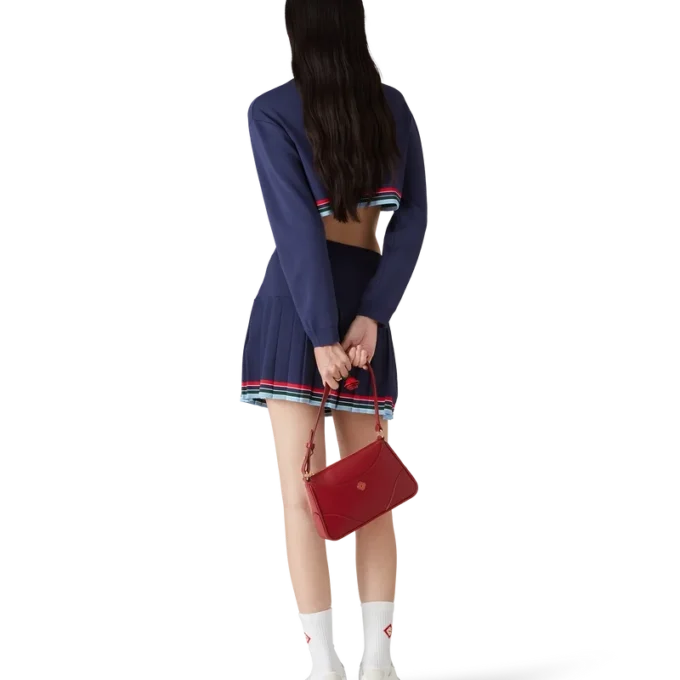 Falda plisada estilo béisbol Falda plisada estilo béisbol