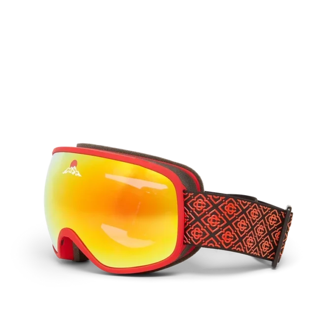 Gafas de esquí con degradado rojo y naranja Gafas de esquí con degradado rojo y naranja
