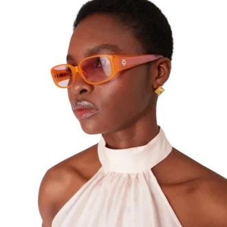 Gafas de sol finas en rosa y naranja