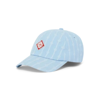 Gorra con parche del logotipo Laurel Stripe
