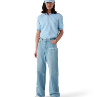 Gorra con parche del logotipo Laurel Stripe