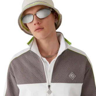 Gorro de ganchillo a rayas