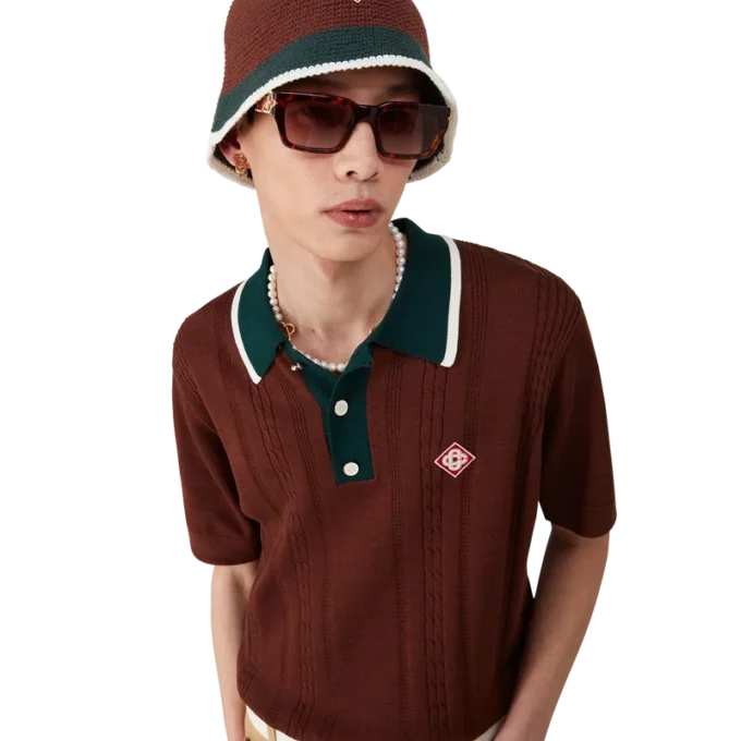 Gorro de ganchillo a rayas