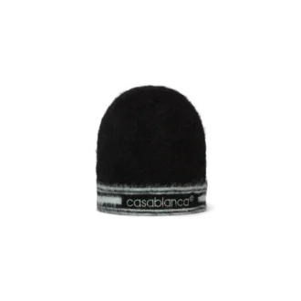 Gorro de mohair a rayas