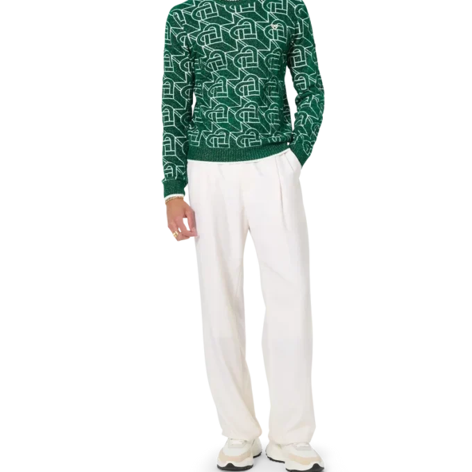 Jersey con monograma de corazones