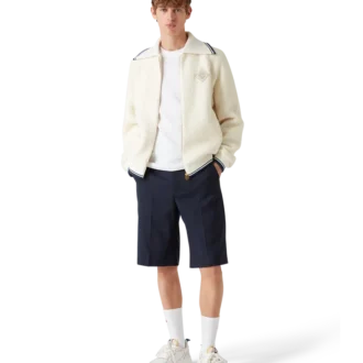 Jersey de cachemira con cremallera