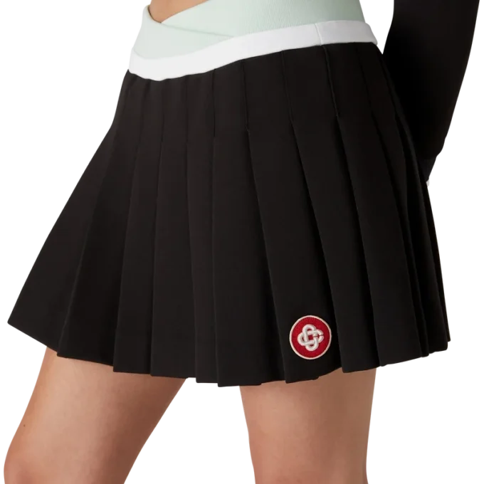 Minifalda plisada de neopreno