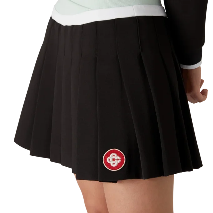 Minifalda plisada de neopreno