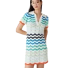 Minivestido de croché con ondas degradadas