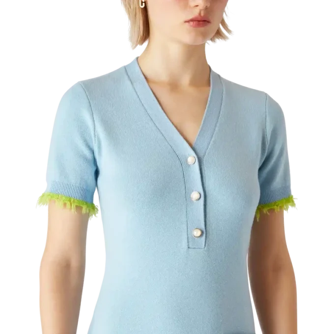 Minivestido de merino de doble cara