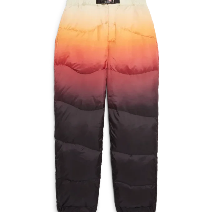 Pantalones acolchados de nailon degradado Pantalones acolchados de nailon degradado