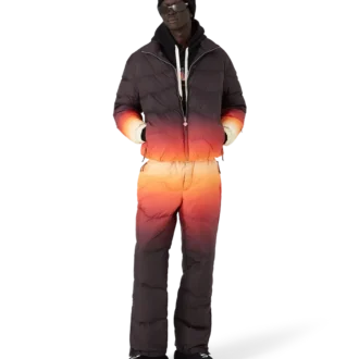 Pantalones acolchados de nailon degradado