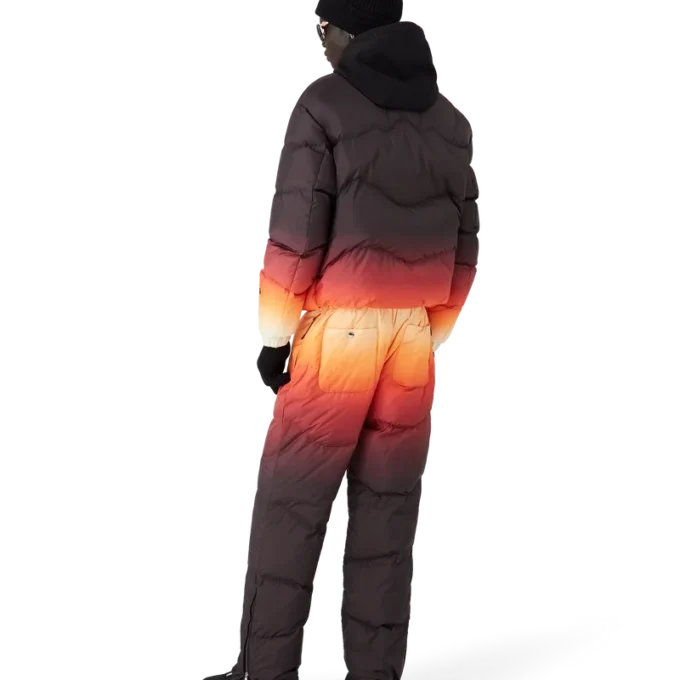 Pantalones acolchados de nailon degradado Pantalones acolchados de nailon degradado