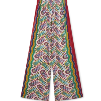 Pantalones anchos estampados