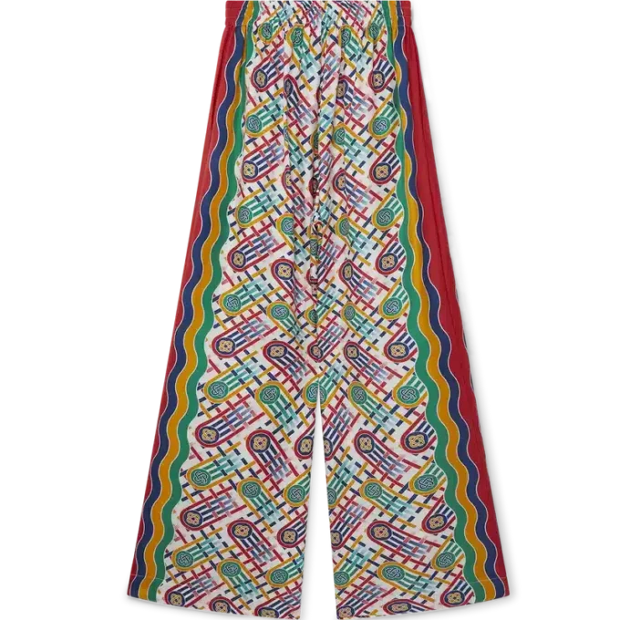 Pantalones anchos estampados