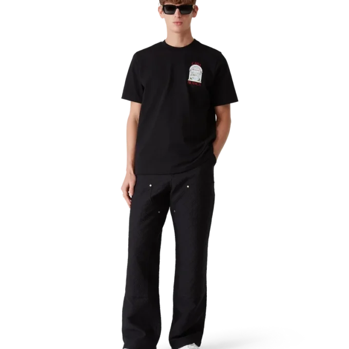 Pantalones cargo de jacquard