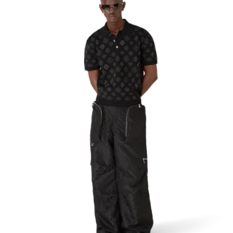 Pantalones cargo de jacquard de nailon