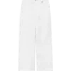 Pantalones chinos con monograma en blanco Pantalones chinos con monograma en blanco