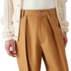 Pantalones chinos de lana con pliegues Pantalones chinos de lana con pliegues