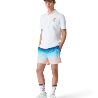 Pantalones cortos con estampado degradado jacquard