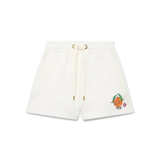 Pantalones cortos de chándal con mascota naranja