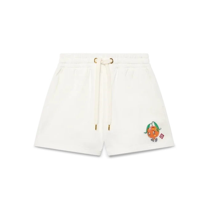 Pantalones cortos de chándal con mascota naranja