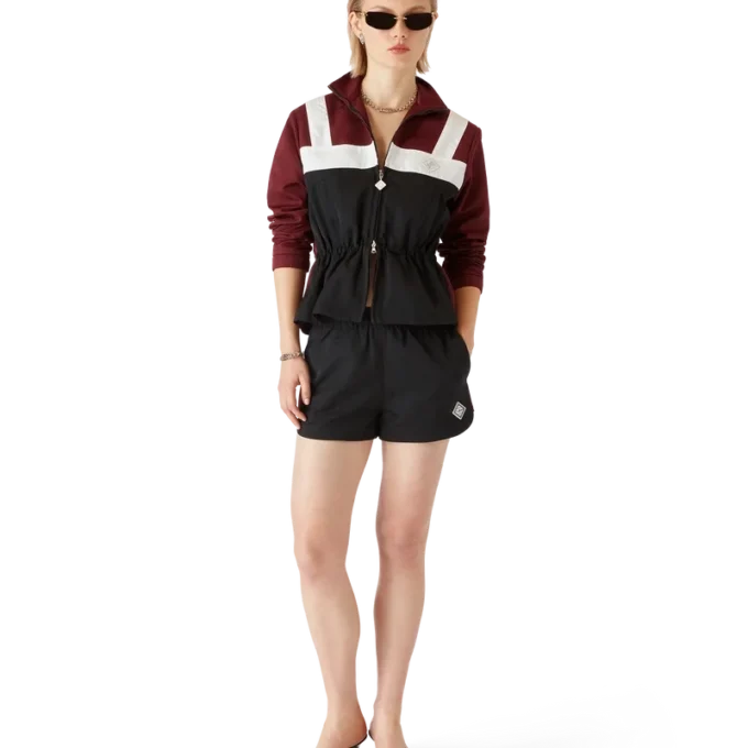 Pantalones cortos de nailon con monograma