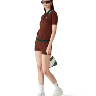 Pantalones cortos de punto trenzado