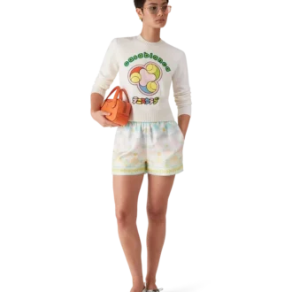 Pantalones cortos de sarga de seda Candy Icons