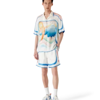 Pantalones cortos de seda Fuji Dream Pantalones cortos de seda Fuji Dream