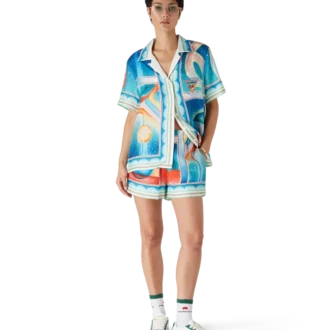 Pantalones cortos de seda Galaxy Court