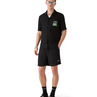 Pantalones cortos de seda jacquard Volcano Pantalones cortos de seda jacquard Volcano