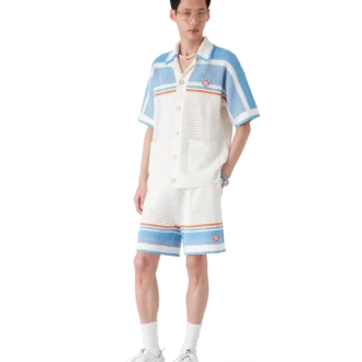 Pantalones cortos de tenis de algodón de ganchillo