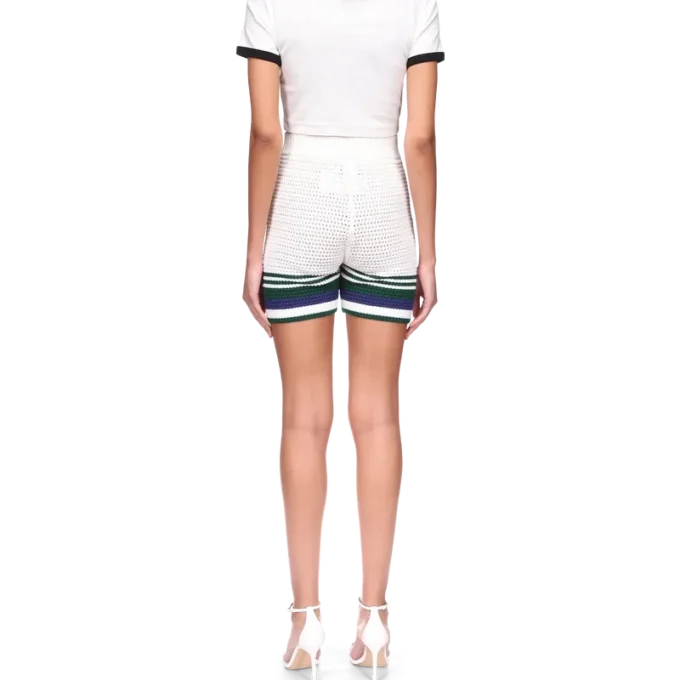 Pantalones cortos de tenis de ganchillo