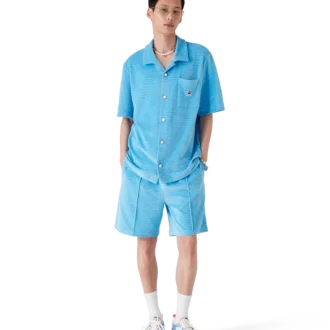 Pantalones cortos de terciopelo a rayas Pantalones cortos de terciopelo a rayas