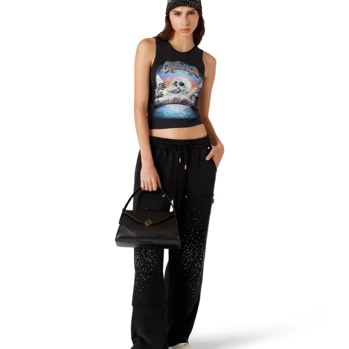 Pantalones de chándal con adornos de cristales de La Pramonition