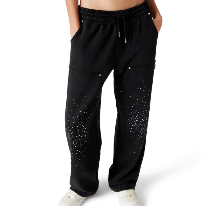 Pantalones de chándal con adornos de cristales de La Pramonition