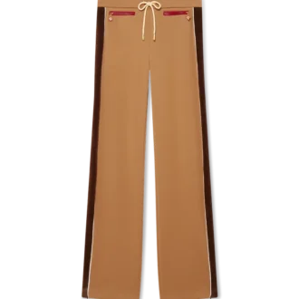 Pantalones de chándal con paneles de chenilla