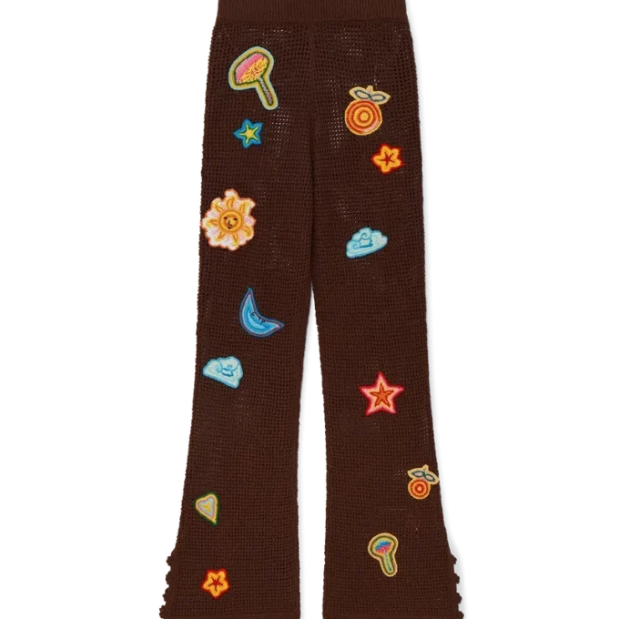 Pantalones de ganchillo con motivos