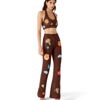 Pantalones de ganchillo con motivos