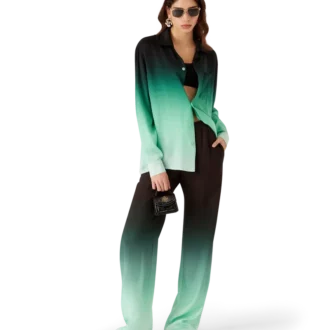 Pantalones de jacquard Ping Pong con degradado