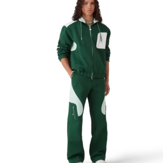 Pantalones de punto jacquard con monograma