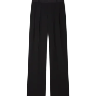 Pantalones de sastrería de lana con pliegues