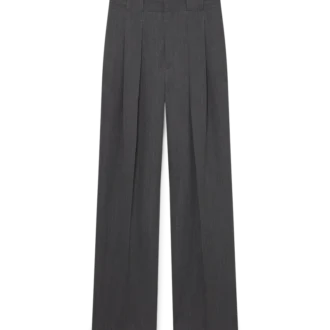 Pantalones de sastrería de lana con presillas