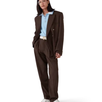 Pantalones de sastrería plisados de lana