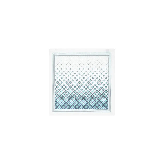 Pañuelo de seda mediano con monograma degradado Pañuelo de seda mediano con monograma degradado