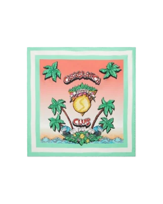 Pañuelo de seda mediano Tennis Club