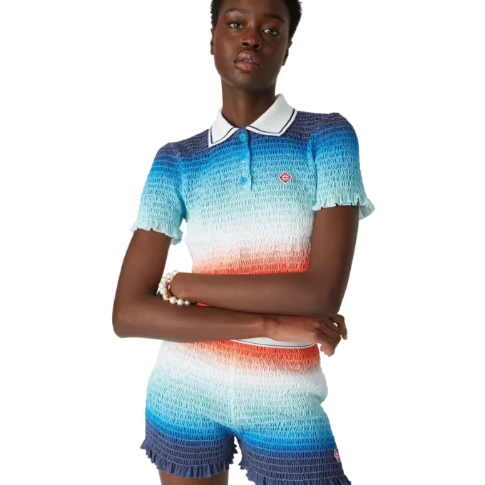 Polo corto con degradado Polo corto con degradado
