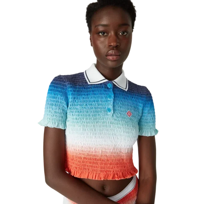 Polo corto con degradado Polo corto con degradado