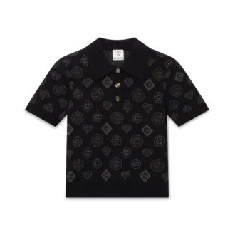Polo de jacquard con monograma